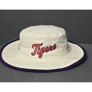 Clemson Tigers Bucket Hat Cap Cream White Purple The Game NCAA S/M